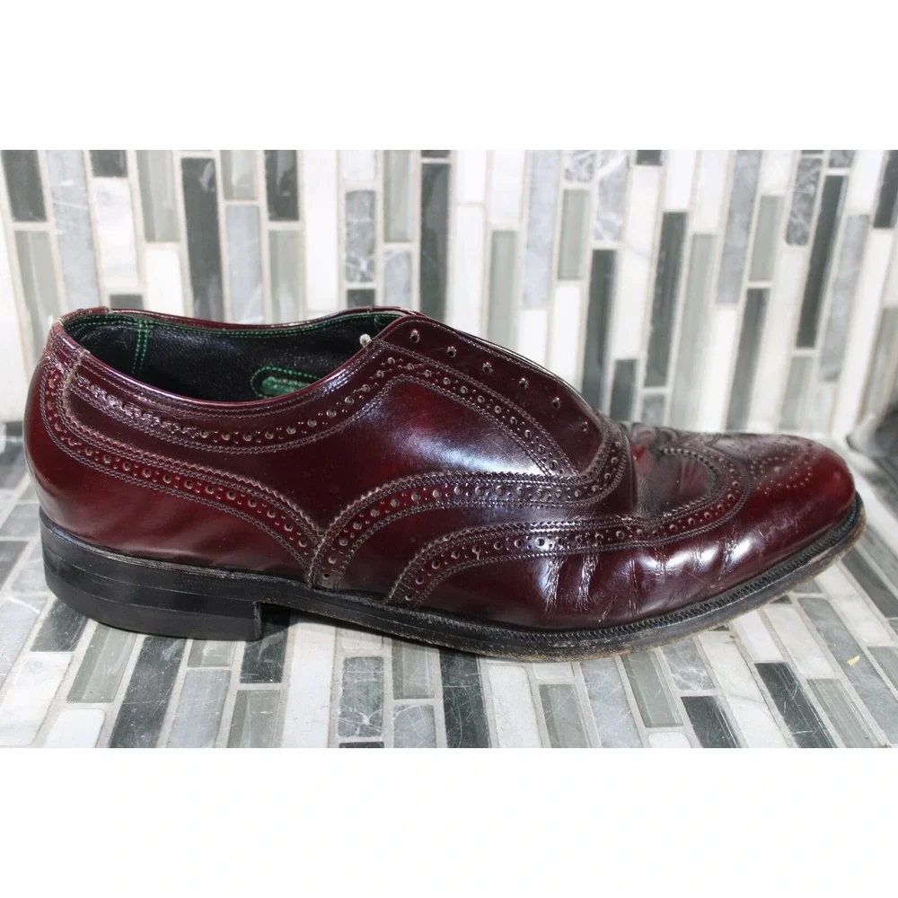 The Florsheim Shoe Imperial Duality Brown Leather Shoes Size‎ 10 No Laces